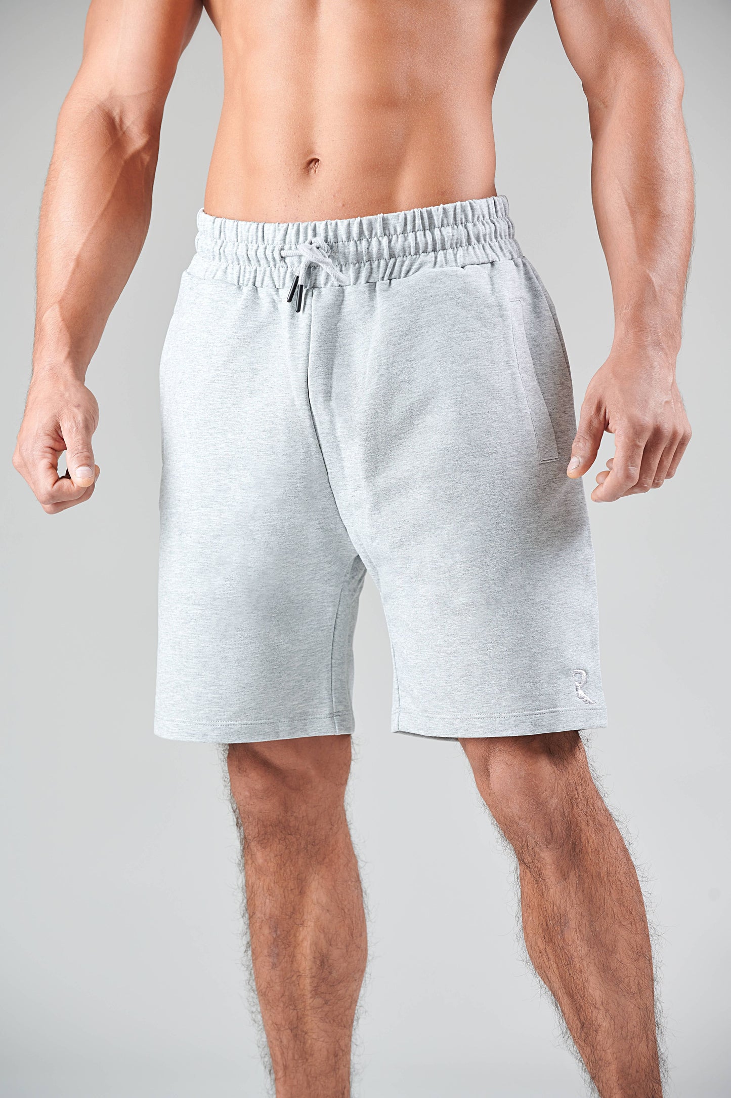 Active Cotton Mannen Shorts  - Grijs