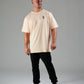 Oversized T-Shirts (Unisex)- Beige