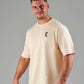 Oversized T-Shirts (Unisex)- Beige