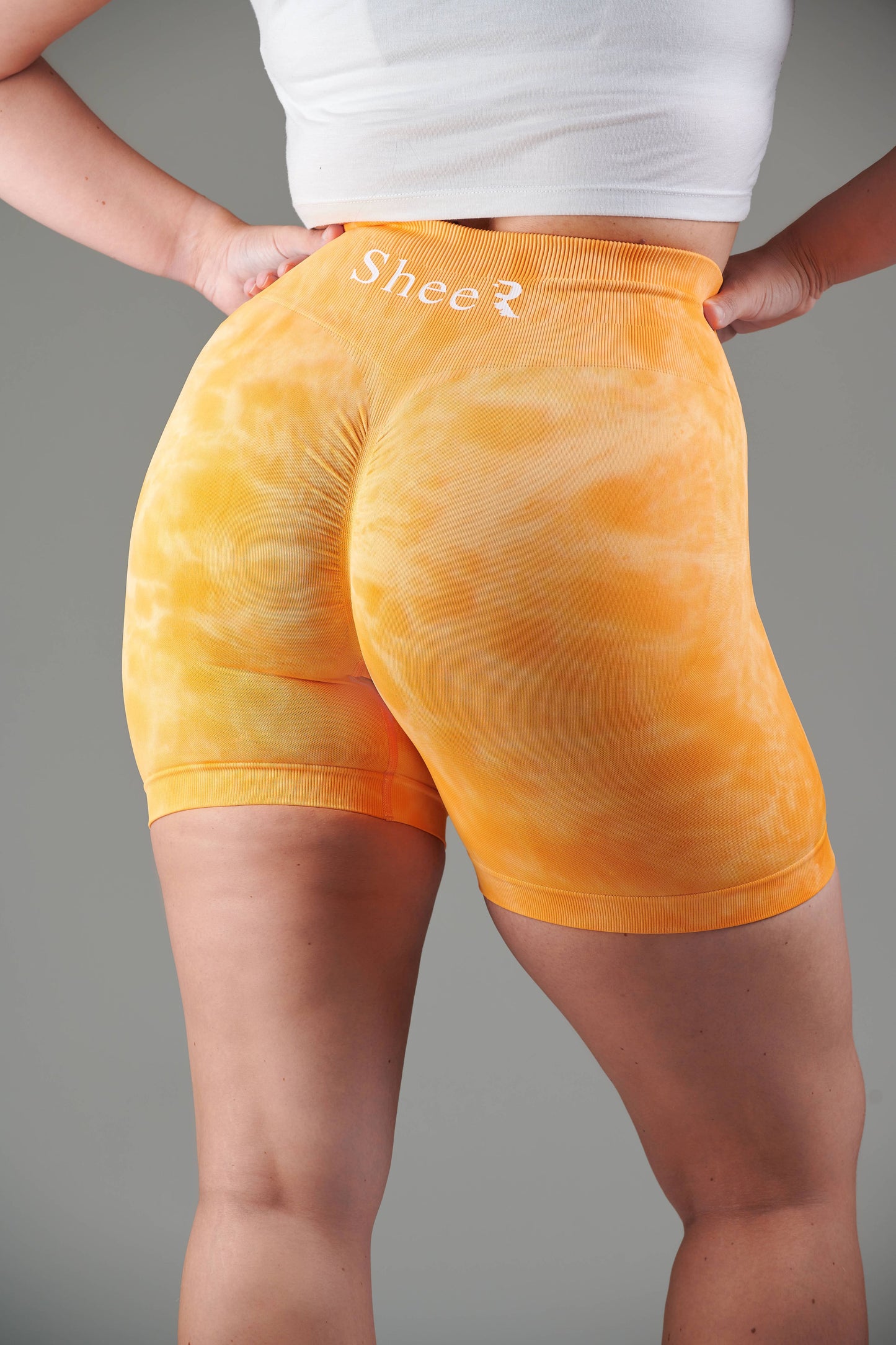 Marmer Shorts - Oranje