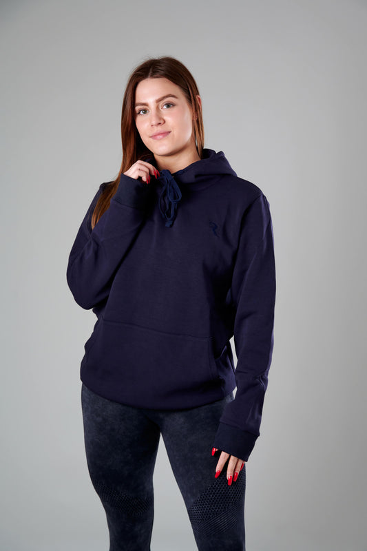 Smooth Soft Stretchy Unisex Hoody - Navy Blauw