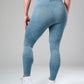 Frosted Pattern Legging - Blauw
