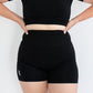Comfy Ademend Hoge Taille Shorts - Black