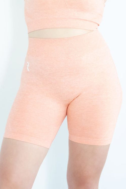 Classy Breathable Seamless Shorts - Salmon Pink